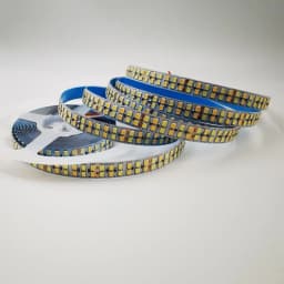 DC 12V 24V Double Row 2835 CCT Dual White+Warm White LED Strip 240LEDs/m 336LEDs/m 12mm PCB 5M Flexible Tape Ribbon WW CW