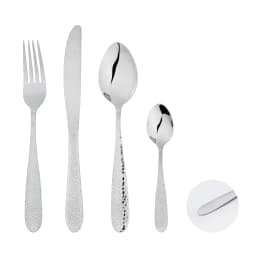 Glim Glam Cutlery Sets Stainless Steel Hammered Handle