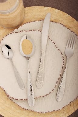 Glim Glam Cutlery Sets Stainless Steel Hammered Handle
