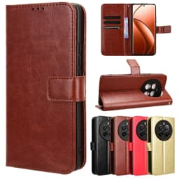 Leather Flip Case For Realme 13 Pro+ 12 Pro Plus 5G 11 Pro+ 11x Protective Cover Wallet Card Slot Kickstand Coque Fundas Capa