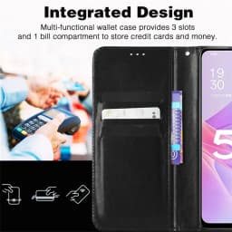 Leather Flip Case For Realme 13 Pro+ 12 Pro Plus 5G 11 Pro+ 11x Protective Cover Wallet Card Slot Kickstand Coque Fundas Capa