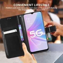 Leather Flip Case For Realme 13 Pro+ 12 Pro Plus 5G 11 Pro+ 11x Protective Cover Wallet Card Slot Kickstand Coque Fundas Capa