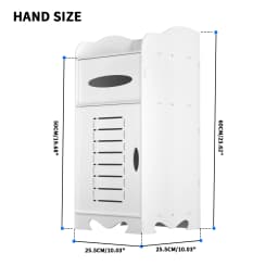 2-Tier PVC Bathroom Cabinet, Freestanding Waterproof Moisture-Proof Storage Unit for Bathroom & Bedroom, Easy Install