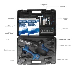 Chain saw CS-1S and Pru28 kit 28mm LED screen progressive anti shearing hand electric pruning cutter fruit tree pruning cutter