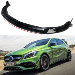 Magickit for Mercedes-Benz W176 2015 2016 2017 2018 LCI Front Bumper Splitter Lip A160 A180 A200 A250 A300 A350 Body Kits