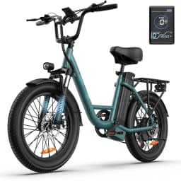 E20 Adult Electric Bicycle 250W Motor Ebike 48V 13Ah Battery Commute Electric Bike 20-inch Fat Tire City E-bike