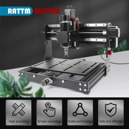 [BR Stock] 500W 220V CNC 3020 Plus Router GBRL Control for Metal Acrylic MDF Linear Guide With 2.8inch Touch Control