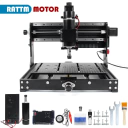[BR Stock] 500W 220V CNC 3020 Plus Router GBRL Control for Metal Acrylic MDF Linear Guide With 2.8inch Touch Control