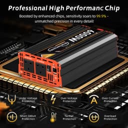UK Pure Sine Wave Power Inverter 6000W DC 12V/24V To AC 240V LCD Display 30W USB type-C Remote Control Converter car Transformer