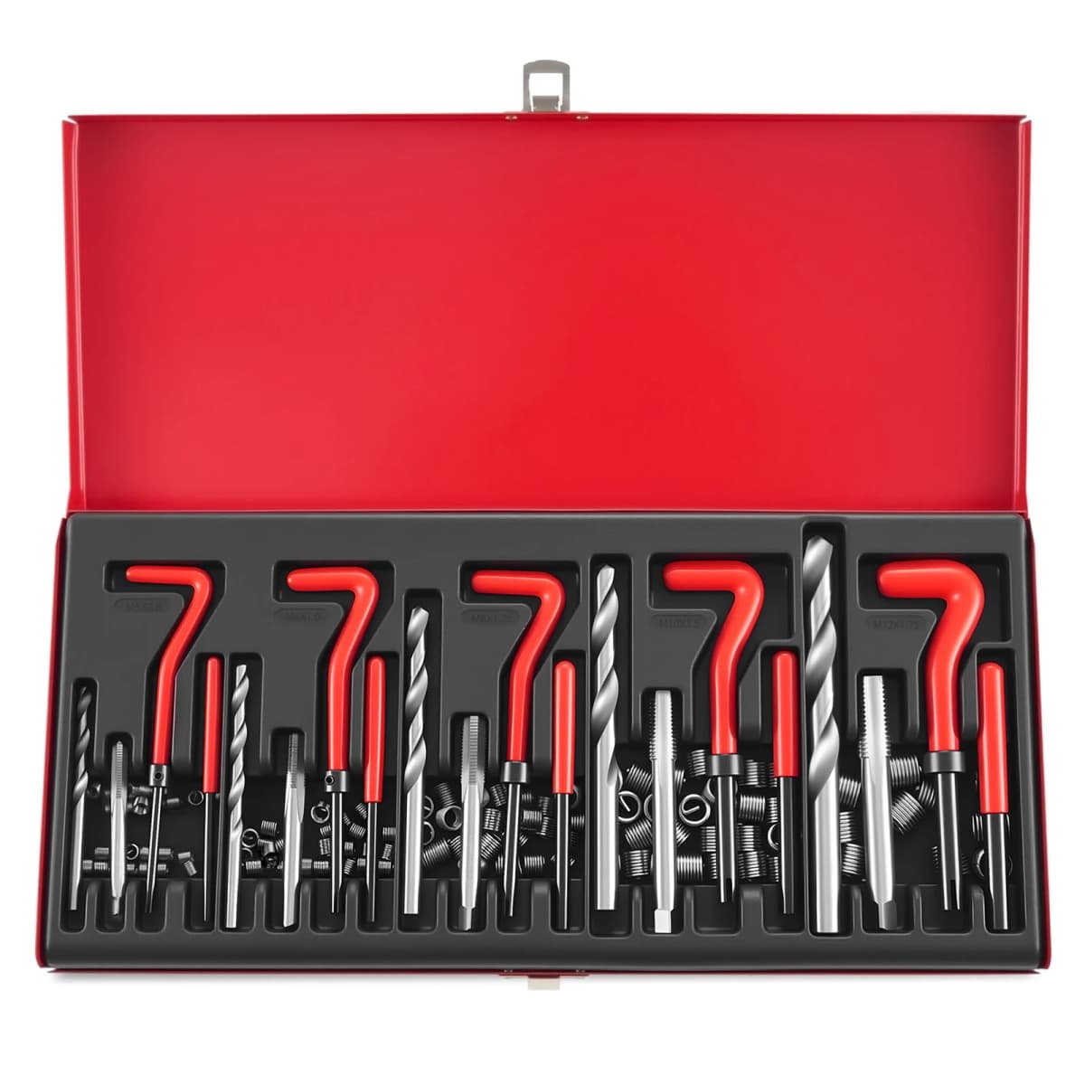 131-piece Thread Repair Kit Thread Repair Set Thread Repair Tools With Helicoil Set M5 M6 M8 M10 M12 | Inserts Sleeves Thread In