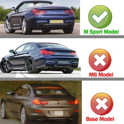 Rear Bumper Diffuser Lip for BMW F06 F12 F13 640i 650i M Sport 2012 2013 2014 2015 2016 2017 2018 Carbon Fiber Look Magickit