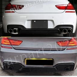 Rear Bumper Diffuser Lip for BMW F06 F12 F13 640i 650i M Sport 2012 2013 2014 2015 2016 2017 2018 Carbon Fiber Look Magickit