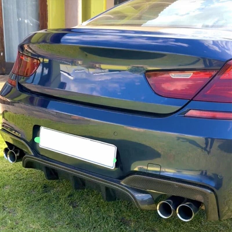 Rear Bumper Diffuser Lip for BMW F06 F12 F13 640i 650i M Sport 2012 2013 2014 2015 2016 2017 2018 Carbon Fiber Look Magickit