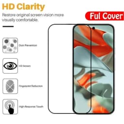 5PCS Full Cover Glass for Google Pixel 9 Pro XL 8 7 6 8A 7A 6A Anti Scratch Screen Protector Screen Protective Tempered Glass