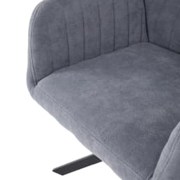 Voltsify Grey Upholstered Leisure Swivel Chair with Metal Legs for Apartments Guest Rooms Home Offices