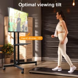 Movable TV Stand For 32-65 inch LCD TV Height Adjustable TV Stand TV bracket with Wheels Rolling TV Stand for Bedroom TV Mount