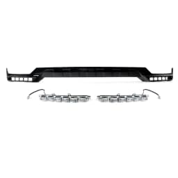 Front Bumper Splitter Lip with LED Fit Mercedes-Benz G Class W463 G500 G550 G65 1990 1991 1992 1993 1994 1995 1996-2018