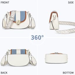Elegant PU Leather Crossbody Bag for Women - Zip Closure & Contrast Colours, Modern Shoulder Bag for Travel & Shopping