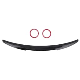 Rear Boot Spoiler Lip for AUDI A4 B8 2013-16 Painted Gloss Black Rear Trunk Lip