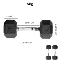 2pc 5kg/7.5kg Fitness Dumbbell Sports Hex Weights Sets Home Gym Fitness Hexagonal Dumbbells Kit Weight Lifting Exercise