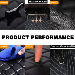 FASHION PU Leather LUXURY Car Floor Mats For Audi TT 2seat 2015-2017 Waterproof Carpets Interior Accessories(Right-Hand)