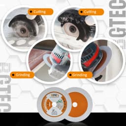 BGTEC 1pc Diamond Cutting Glass Disc Dia75mm Saw Blade Angle Grinder Dry Grinding Glass Jade Crystal Mini Cutting Plate 3inch