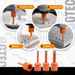 BGTEC 1/2/5pcs Diamond Drill Bits Diameter 6mm Drilling Crowns Tile Porcelain Ceramic Marble Hole Saw M14 Thread Hole Opener