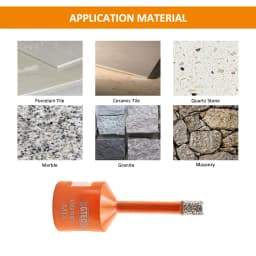BGTEC 1/2/5pcs Diamond Drill Bits Diameter 6mm Drilling Crowns Tile Porcelain Ceramic Marble Hole Saw M14 Thread Hole Opener