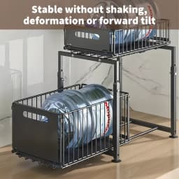 Kitchen Shelves Slide-out Storage Rack, Cabinet Pull-out Storage Basket, Punch-free Storage Rack with Suction Cups, Spice Rack