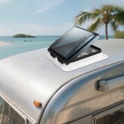 RV Ventilation Fan,10-Blade IP68 Waterproof w/LED Lighting – Easy Install for RVs & Camping – Low Noise (20-65dB), Energy-Saving