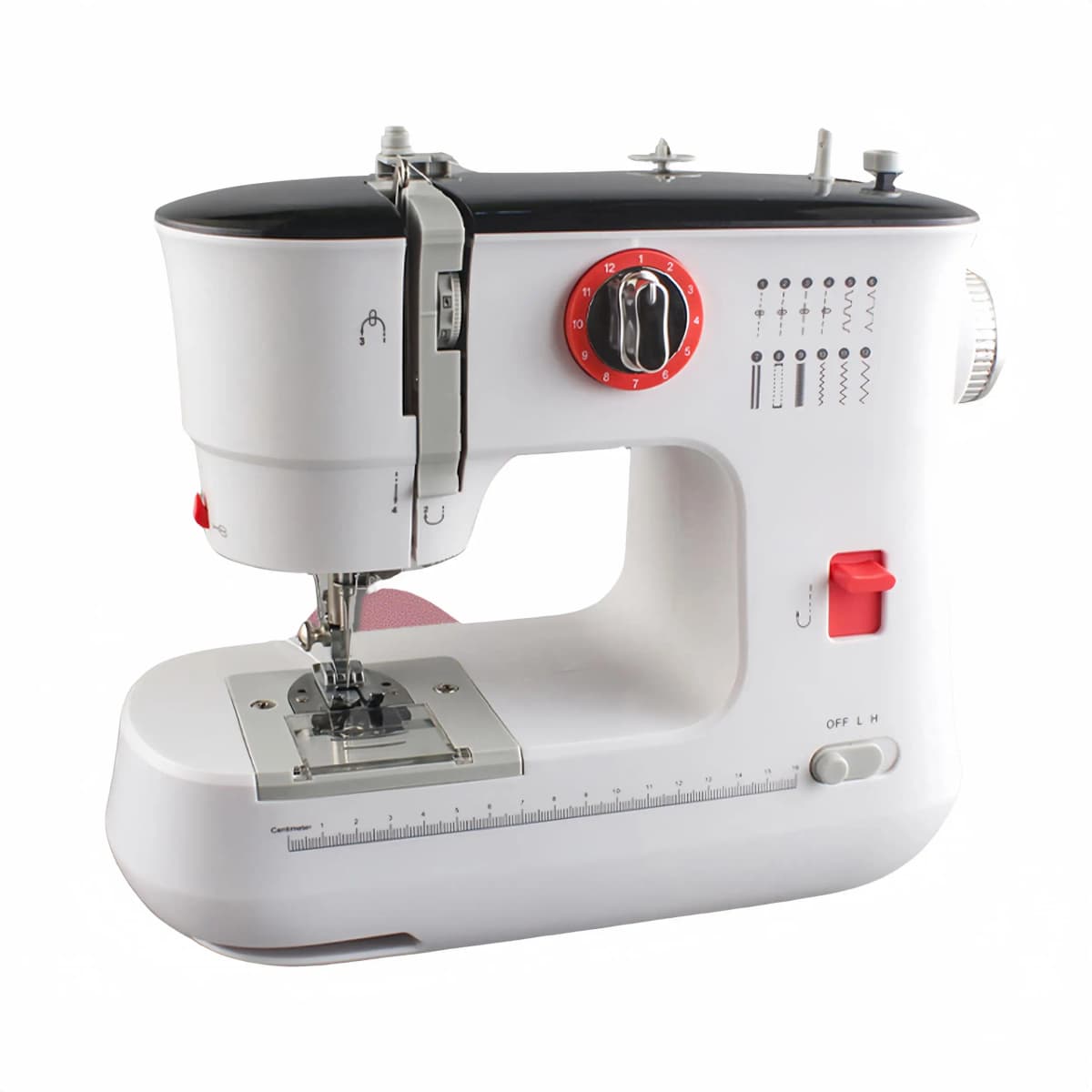 12 Stitches Electric Sewing Machine Mini Double Thread Sewing Machine with Foot Pedal High Quality UK Plug