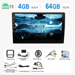 9"Android15 4+64G Car Radio Stereo For Opel Vauxhall Vivaro B Renault Trafic NV300 GPS Navi Bluetooth wrieless Carplay WIFI RDS