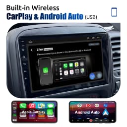 9"Android15 4+64G Car Radio Stereo For Opel Vauxhall Vivaro B Renault Trafic NV300 GPS Navi Bluetooth wrieless Carplay WIFI RDS