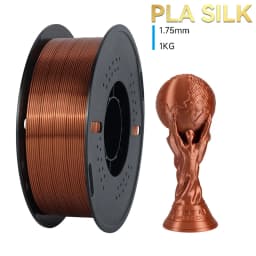 KINGROON Silk PLA Filament 1.75mm 1KG, Tricolor Dual-color 3D Printer Filament Shiny Consumable 2.2lbs Spool, For FDM 3D Printer