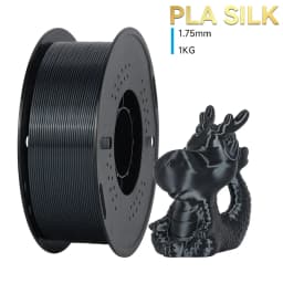 KINGROON Silk PLA Filament 1.75mm 1KG, Tricolor Dual-color 3D Printer Filament Shiny Consumable 2.2lbs Spool, For FDM 3D Printer