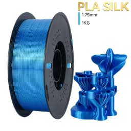 KINGROON Silk PLA Filament 1.75mm 1KG, Tricolor Dual-color 3D Printer Filament Shiny Consumable 2.2lbs Spool, For FDM 3D Printer