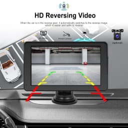 Podofo 7 Inch CarPlay Android Auto Portable Smart Player AirPlay Autolink Support CVBS Camera Car Video Player BT FM
