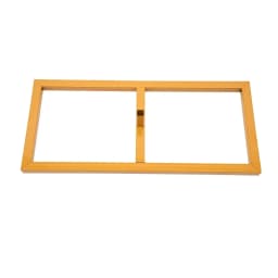 Metal Square Backdrop Stand Wedding Balloon Arch 9.8x9.8ft, Background Decoration Stand for Birthday Party Ceremony, Gold