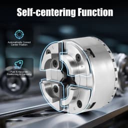 4-Jaw 40Cr Steel Self-centering Chuck Connecting Rod Self Centering Wood Turning Chuck for Mini Metal Lathe Chuck