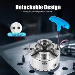 4-Jaw 40Cr Steel Self-centering Chuck Connecting Rod Self Centering Wood Turning Chuck for Mini Metal Lathe Chuck
