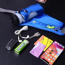 Running Waist Bags Water Bottle Holder Hydration Belt Bag Cell Phone Jogging Cycling Bag For Men Women Sports Fanny Pack Gym Run