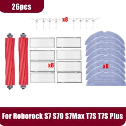 Roborock S7 S70 S7Max T7S T7S Plus Vacuum Cleaner Accessories Main Brush Hepa Filter Mop Pad Spare Parts