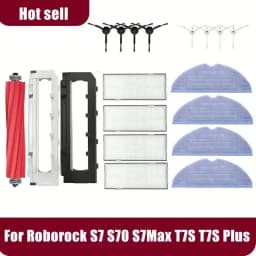 Roborock S7 S70 S7Max T7S T7S Plus Vacuum Cleaner Accessories Main Brush Hepa Filter Mop Pad Spare Parts