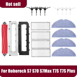 Roborock S7 S70 S7Max T7S T7S Plus Vacuum Cleaner Accessories Main Brush Hepa Filter Mop Pad Spare Parts