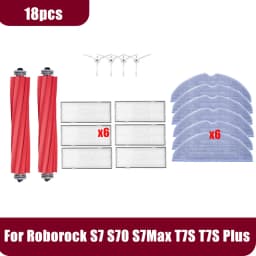 Roborock S7 S70 S7Max T7S T7S Plus Vacuum Cleaner Accessories Main Brush Hepa Filter Mop Pad Spare Parts