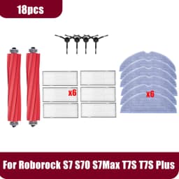 Roborock S7 S70 S7Max T7S T7S Plus Vacuum Cleaner Accessories Main Brush Hepa Filter Mop Pad Spare Parts