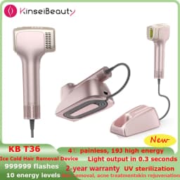 KBT36 Hair Removal IPL Laser Epilator ICE Cold 999999 Flashes Automatic Home Use Remover For Women Men Body Depilador a laser