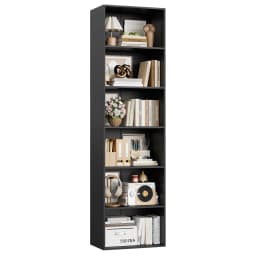 Getone 6 Tiers Bookcase Tall Bookshelf Slim Shelving Unit Storage Rack for Living Room Bedroom Home Furniture 48x30x190.5cm