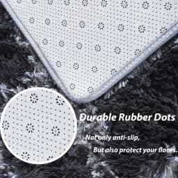 160*230cm Fluffy Rugs Large Shaggy Rug Living Room Bedroom Anti-Slip Soft Carpet Floor Mat