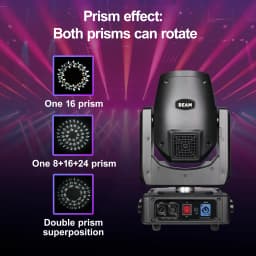 POLET Bulbs Light 7rBeam Moving Head Light Sharpy MINI Stage Decoration For Fashion Show Wedding Party Music Festival djlighting